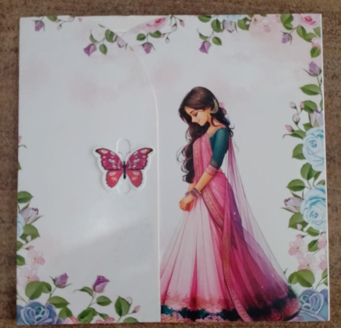 Puberty function invitation card design 1