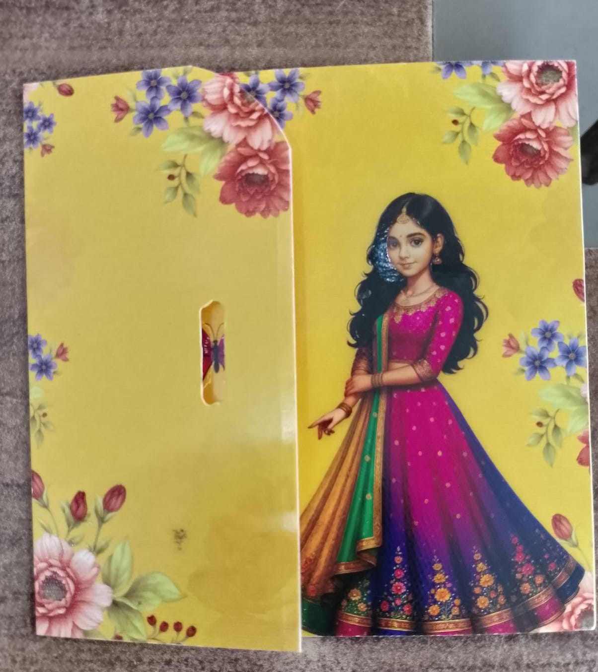 Puberty function invitation card design 2