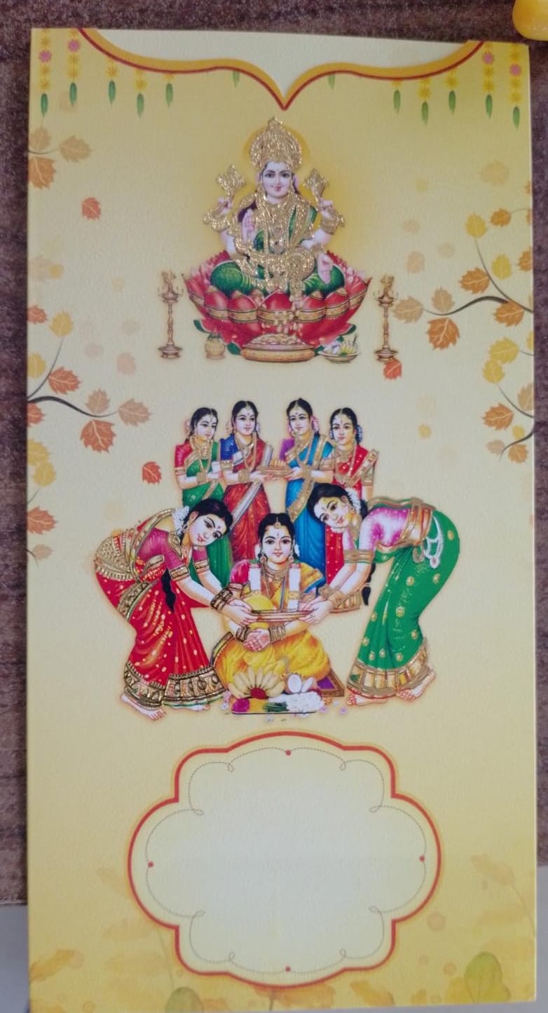 Puberty function invitation card design 14